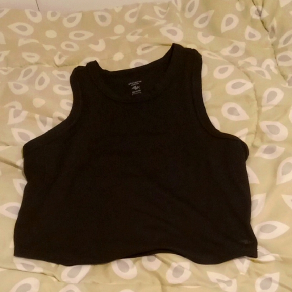 Athletic Works Black Sleeveless Top